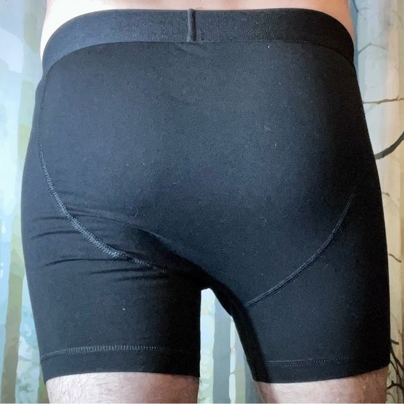 Black Tagless Spandex/Cotton Blend Boxer Briefs - Picture 2 of 6